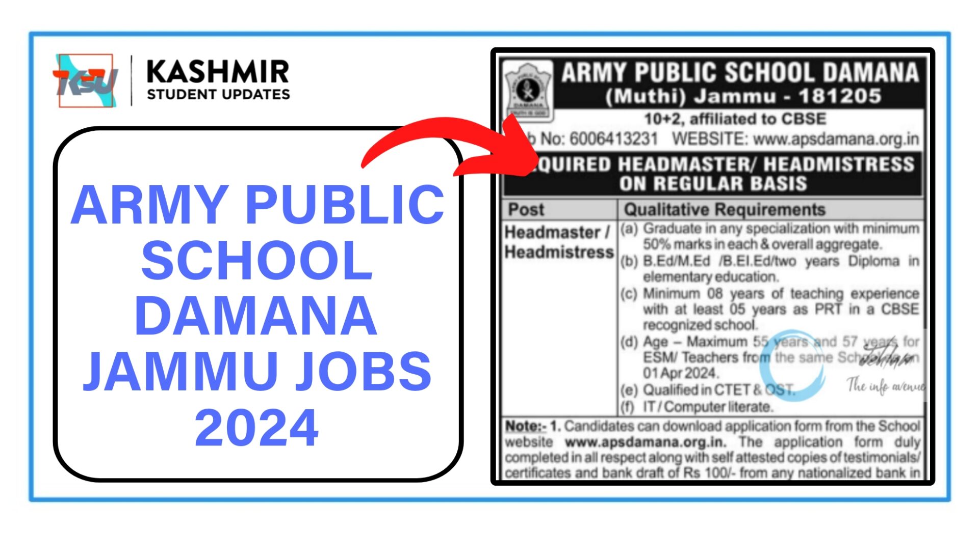 army public school damana jammu jobs 2024