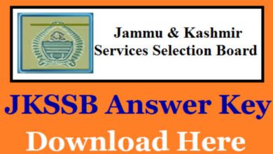 jkssb finance sub inspector 2024 answer key released