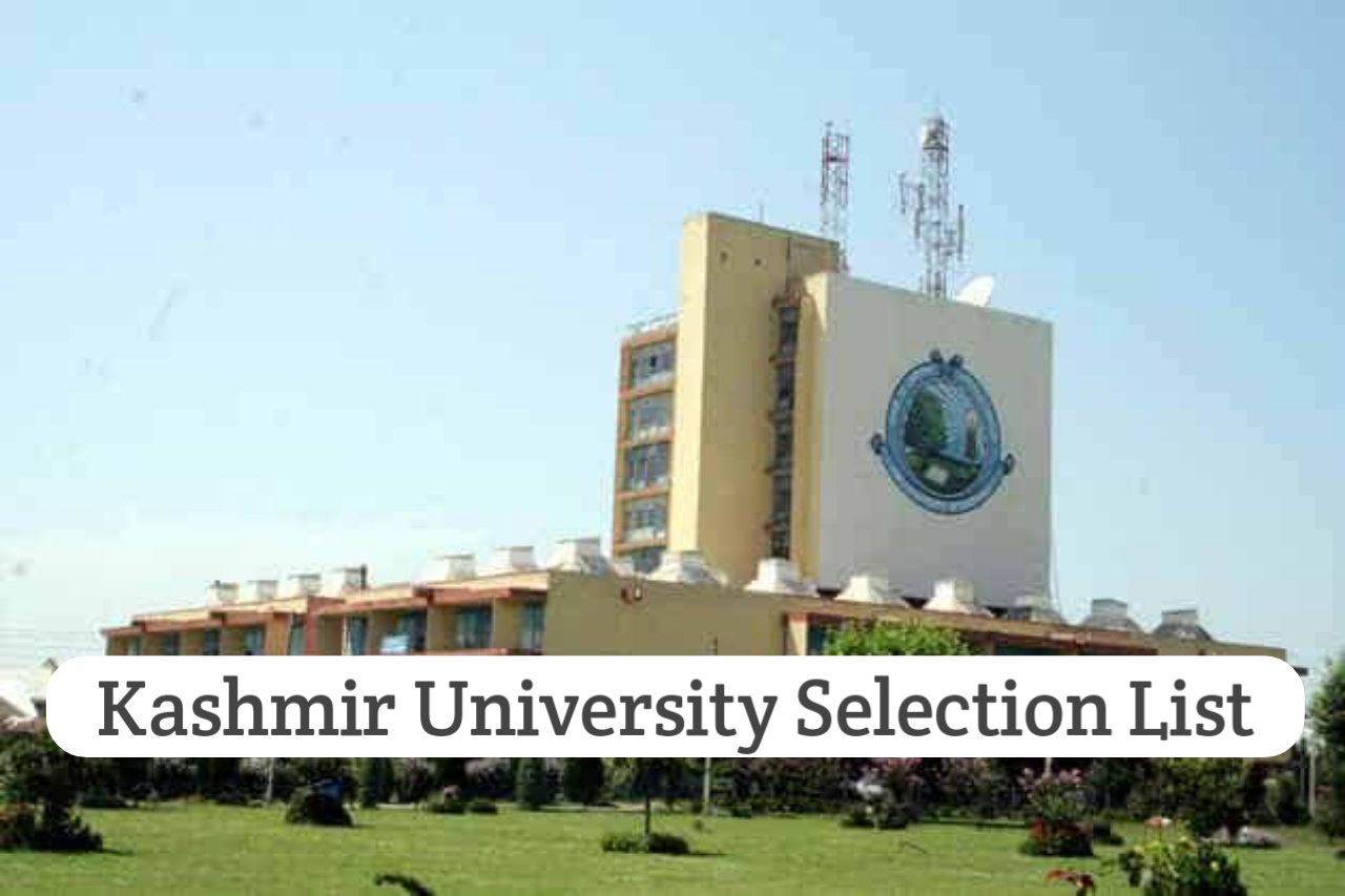 kashmir university selection list