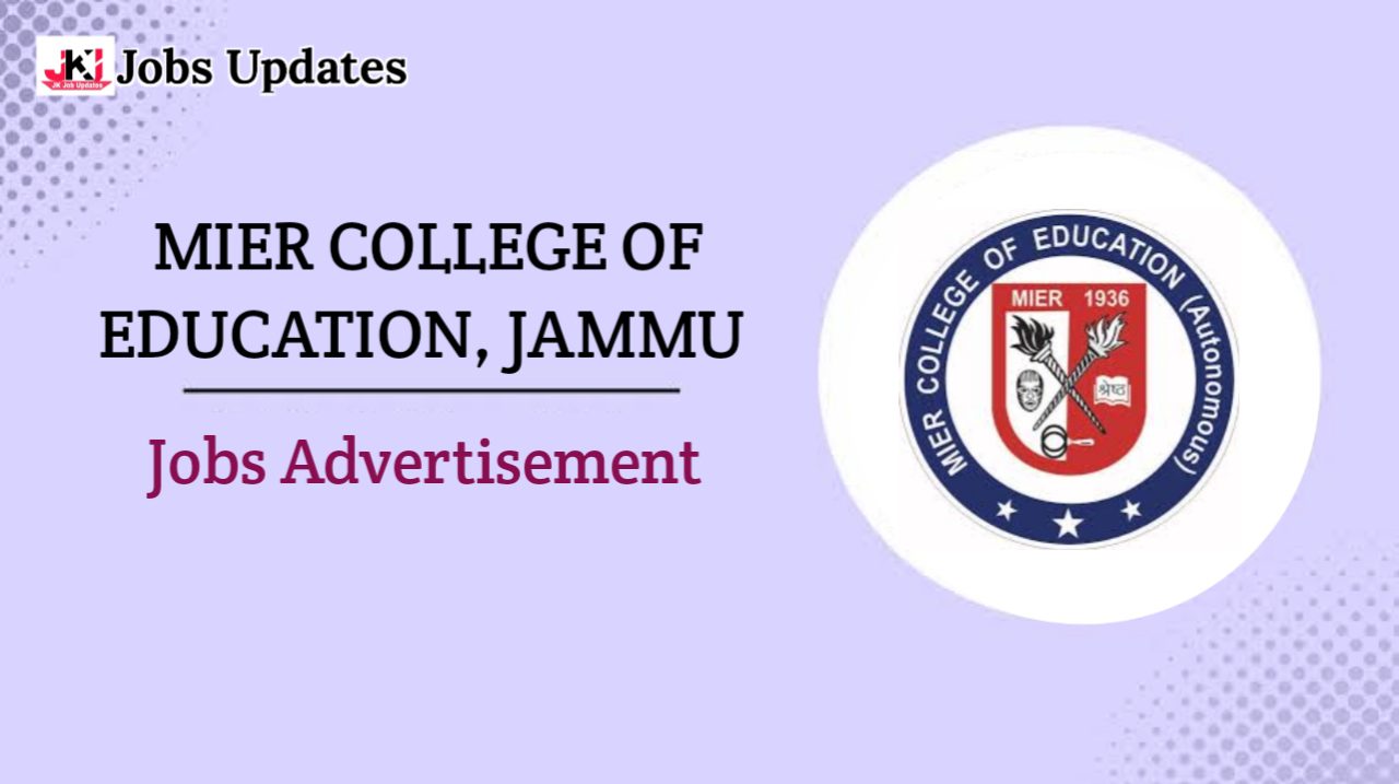 mier college of education jammu jobs