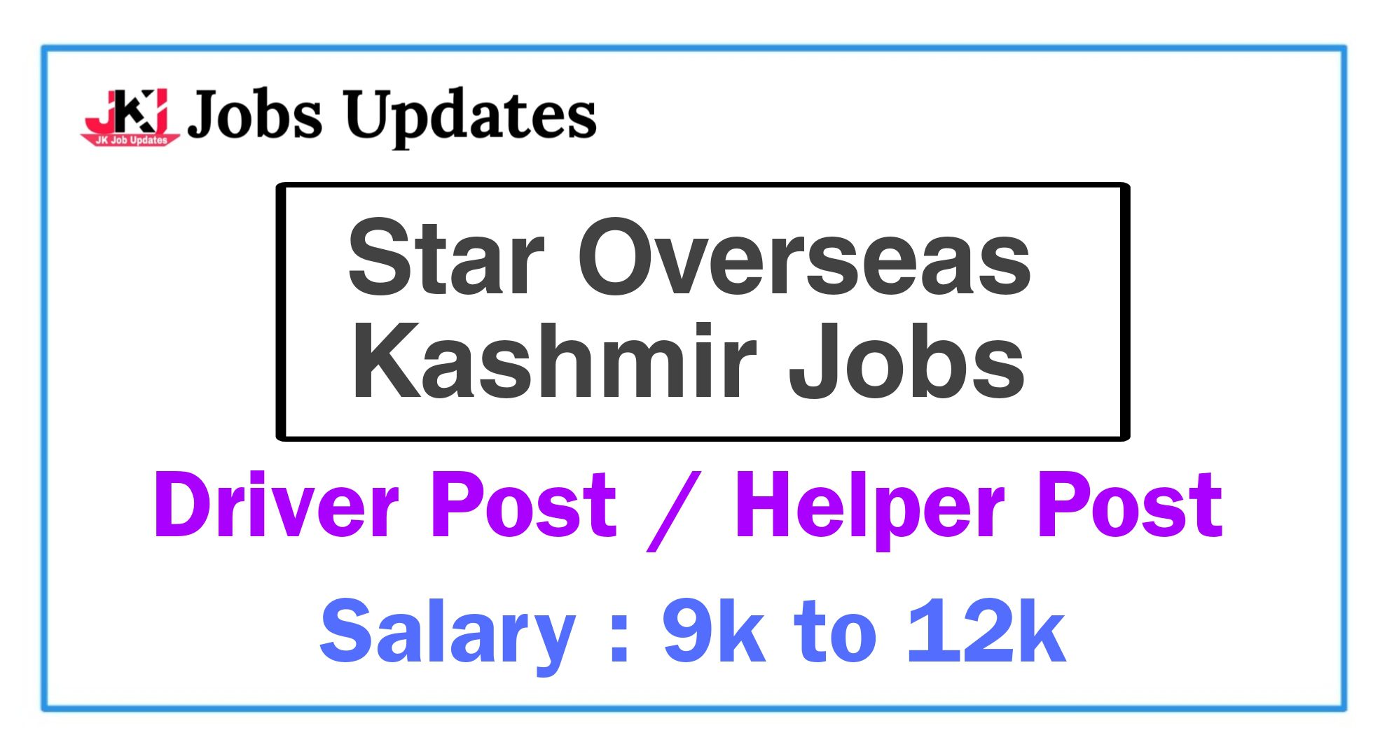 star overseas kashmir jobs advertisement