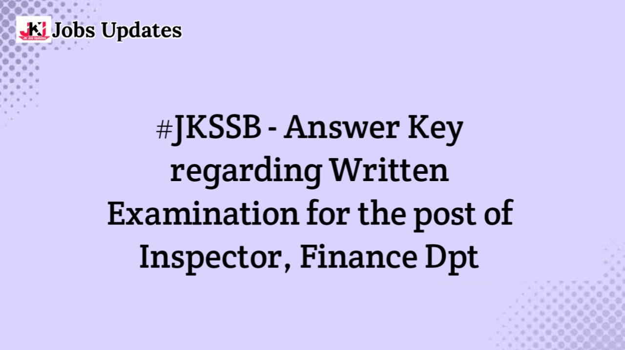 jkssb answer key